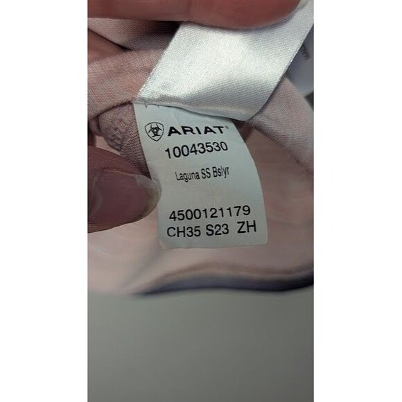 Ariat Tek Laguna SS Bslyr V Neck Shirt Womens Size M - Picture 3 of 5